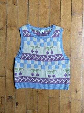 Cherry Sweater Vest